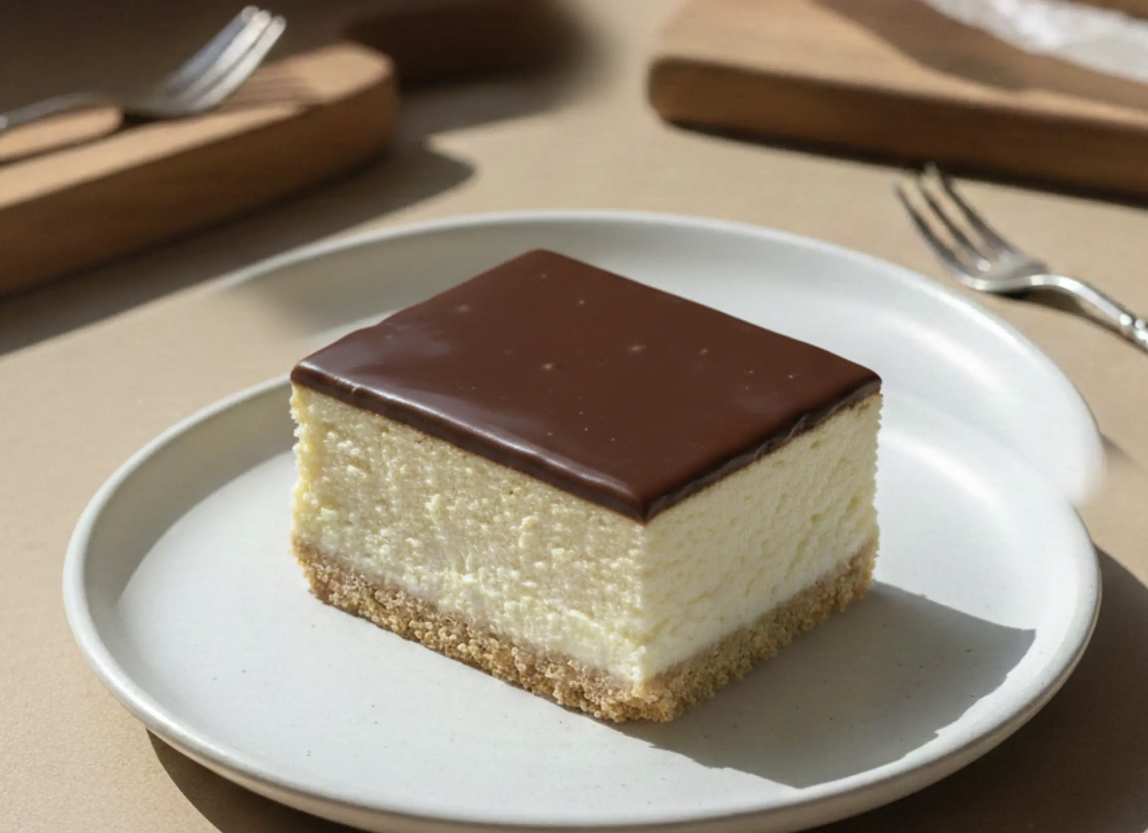 Gastronomy Express Çikolatalı Cheesecake - Belçika çikolatası ve ipeksi peynir dokusuyla hazırlanan fırınlanmış New York cheesecake